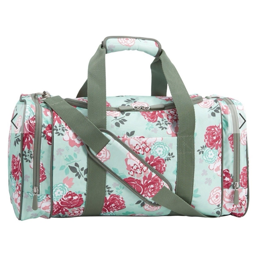 PB Pottery Barn Teen Duffle‎ Gear Up Pool Garden Party Floral Travel Weekender
